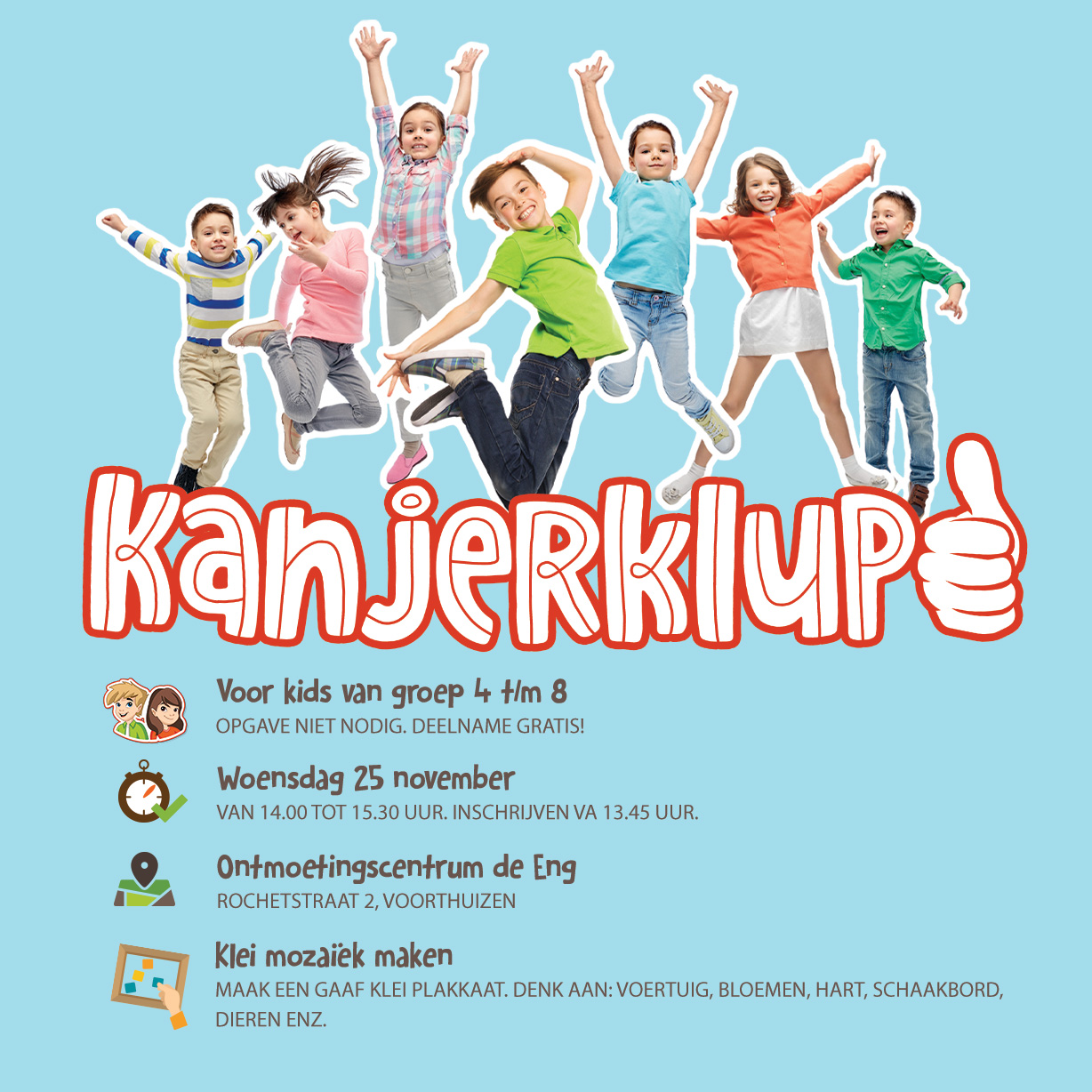 afbeelding voor Kanjerklup en klei mozaieken