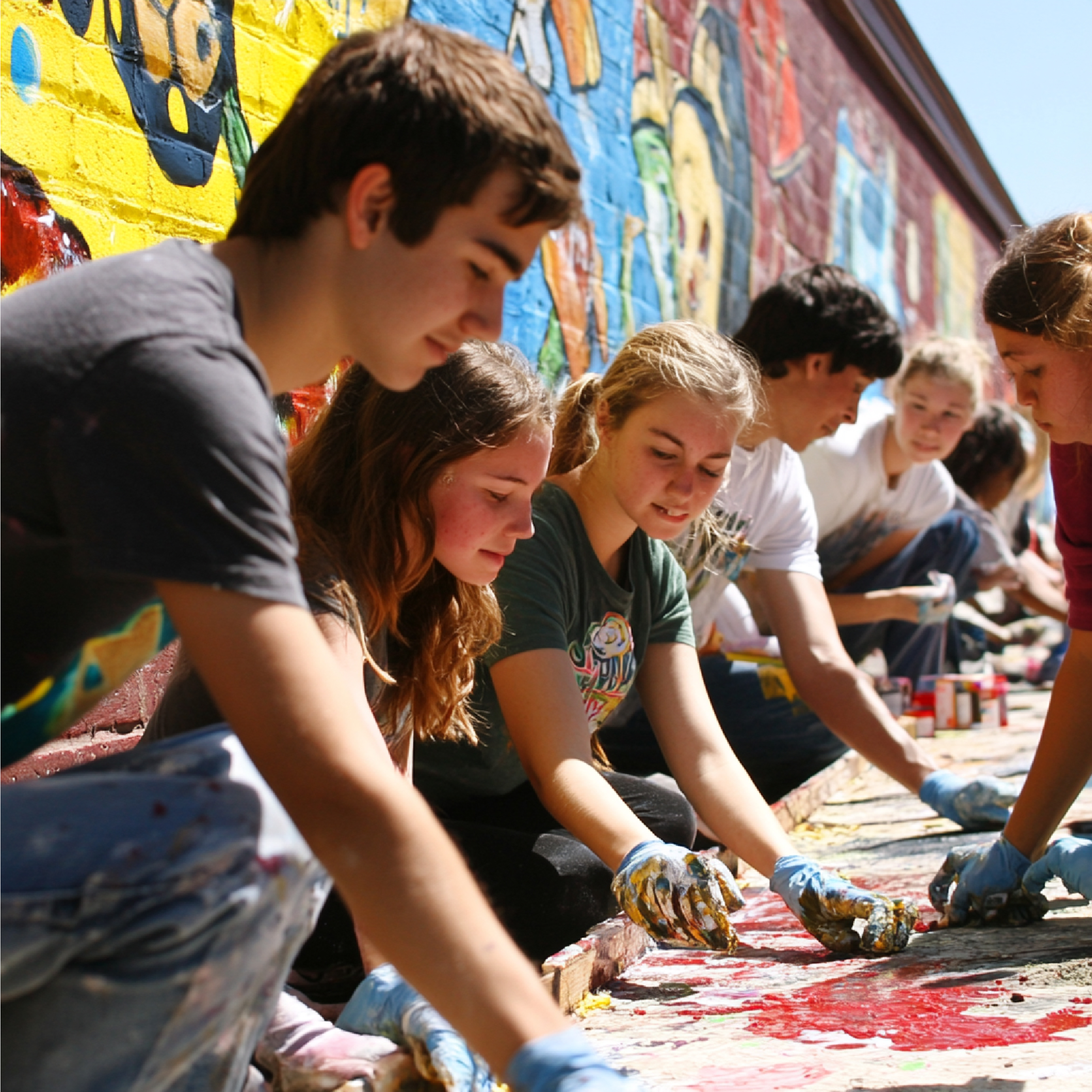 Foto van Creatieve inloop - muurschildering leren maken! 