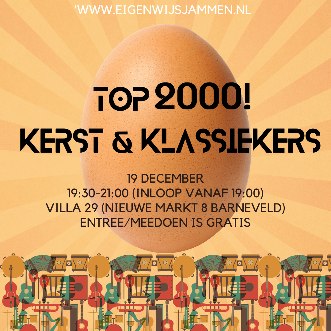 Foto van 'Ei'genwijze jamsessie: Top2000! Kerst & Klassiekers